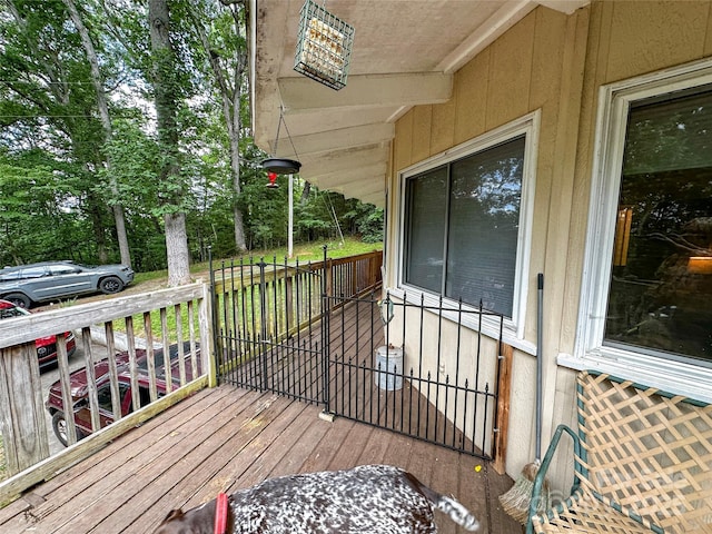 171 Windy Hill Dr, Franklin, NC 28734 - view of wooden terrace
