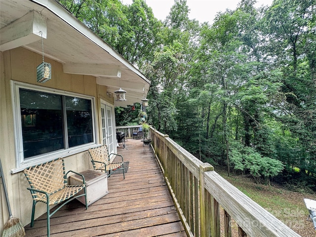171 Windy Hill Dr, Franklin, NC 28734 - view of wooden terrace