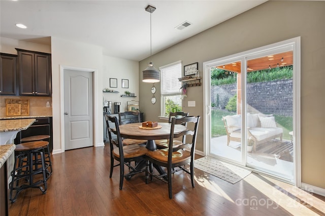 6029 Piscataway Ct, Rock Hill, SC 29732 - dining room with dark wood-style floors and recessed lighting