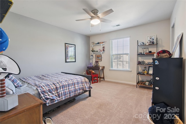 6029 Piscataway Ct, Rock Hill, SC 29732 - carpeted bedroom with multiple windows and ceiling fan