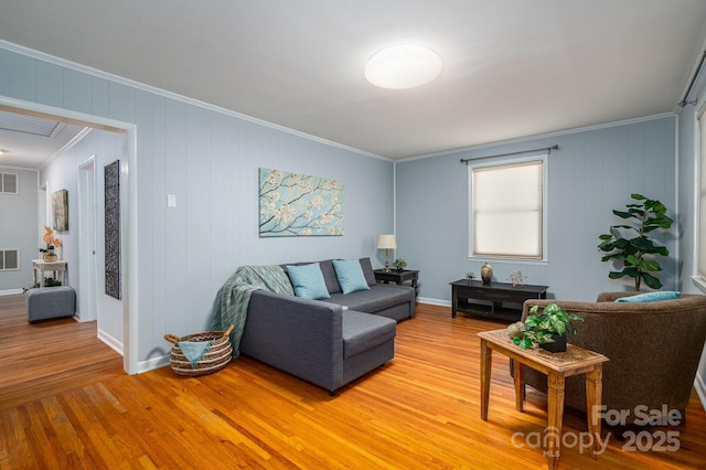 302 Planetree Dr, Belmont, NC 28012 - living room with ornamental molding and light wood-type flooring