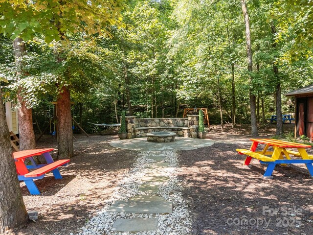 3211 Keady Mill Loop, Kannapolis, NC 28081 - view of yard with a fire pit