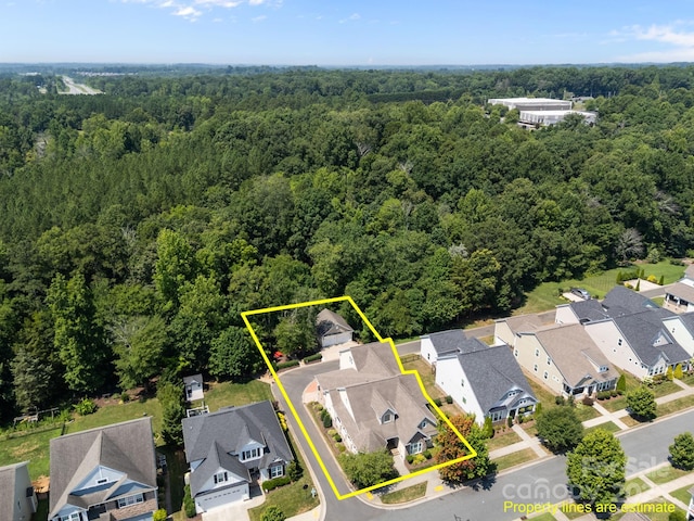 3211 Keady Mill Loop, Kannapolis, NC 28081 - aerial perspective of suburban area featuring property parcel outlined