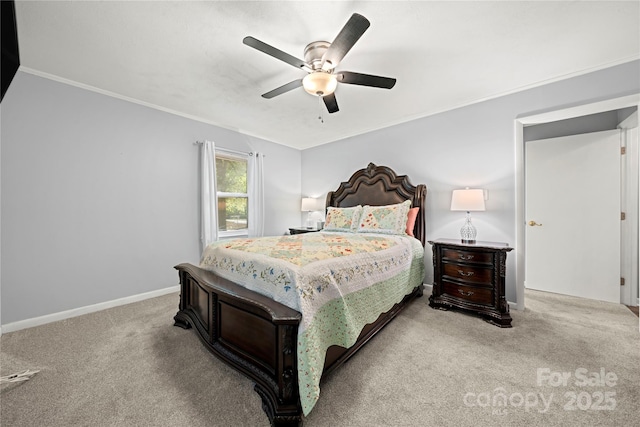 725 Plantation Rd, Lancaster, SC 29720 - bedroom with carpet, ceiling fan, and ornamental molding