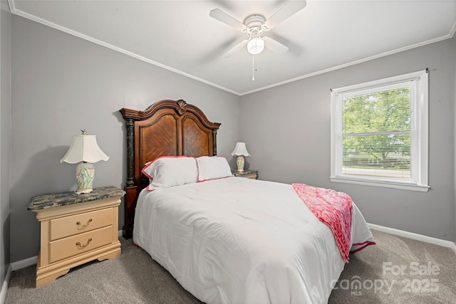 725 Plantation Rd, Lancaster, SC 29720 - carpeted bedroom featuring crown molding and a ceiling fan