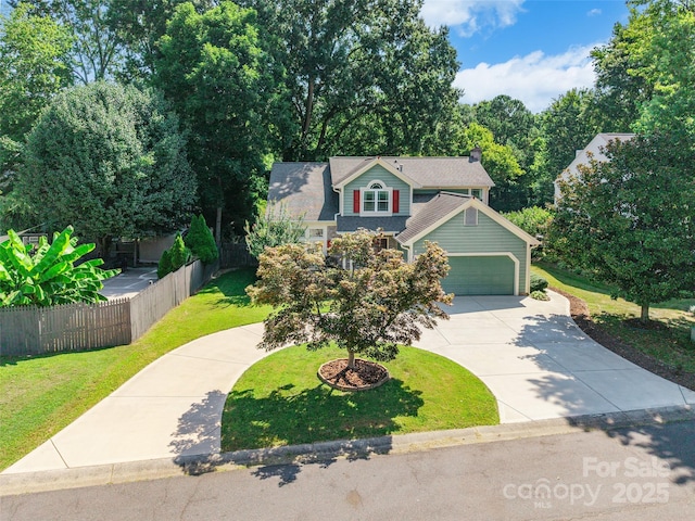 8909 Raven Park Dr, Charlotte, NC 28216 - view of front of home with driveway and a garage