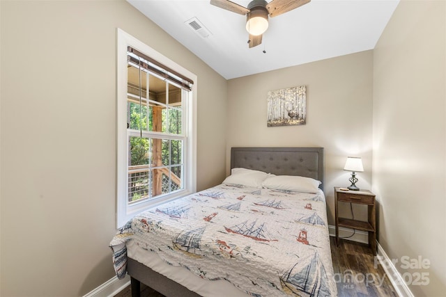 8333 Catawba Cove Dr, Belmont, NC 28012 - bedroom featuring wood finished floors and ceiling fan