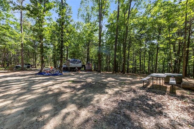 8333 Catawba Cove Dr, Belmont, NC 28012 - view of yard with a wooded view