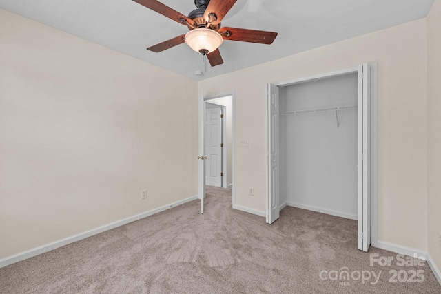 348 Tidmarsh Ct NW, Concord, NC 28027 - unfurnished bedroom featuring carpet, a closet, and a ceiling fan