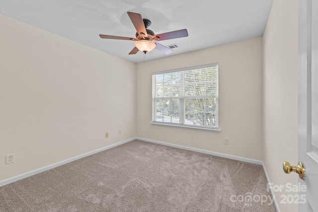 348 Tidmarsh Ct NW, Concord, NC 28027 - carpeted spare room featuring ceiling fan and baseboards
