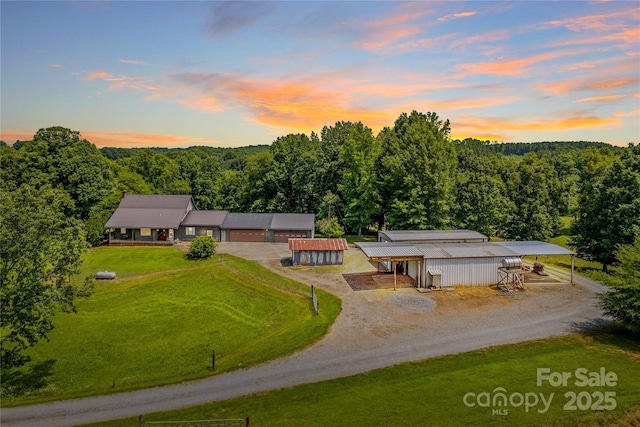 144 J And W Rd, Olin, NC 28660 - view of subject property featuring a heavily wooded area