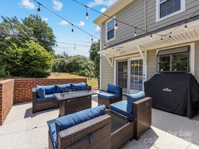 9237 N Vicksburg Park Ct, Charlotte, NC 28210 - view of patio featuring outdoor lounge area