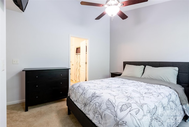 141 Leyton Loop Unit B, Mooresville, NC 28117 - bedroom with light colored carpet and a ceiling fan