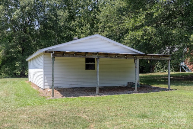 621 Big Lick Rd, Oakboro, NC 28129 - view of outdoor structure featuring a carport