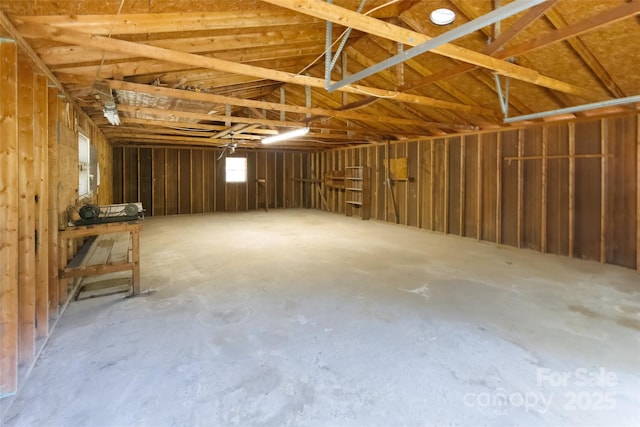 621 Big Lick Rd, Oakboro, NC 28129 - miscellaneous room featuring concrete floors and a garage