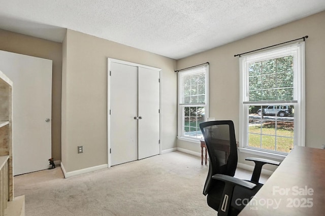 11100 Painted Tree Rd, Charlotte, NC 28226 - carpeted office with a textured ceiling and baseboards
