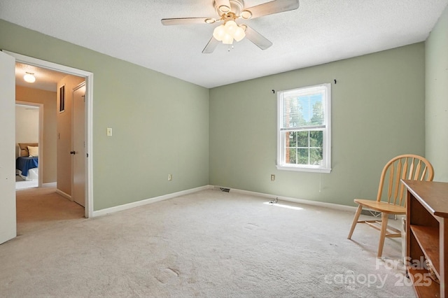 11100 Painted Tree Rd, Charlotte, NC 28226 - unfurnished bedroom with carpet flooring, ceiling fan, and a textured ceiling