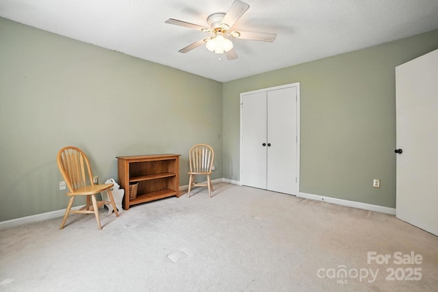 11100 Painted Tree Rd, Charlotte, NC 28226 - carpeted bedroom featuring a closet and a ceiling fan