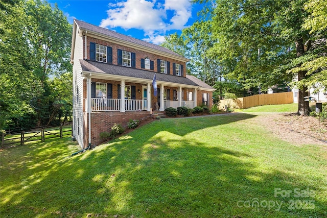 7410 Derby Meadows Ct, Charlotte, NC 28216 - view of front of house with brick siding and a porch