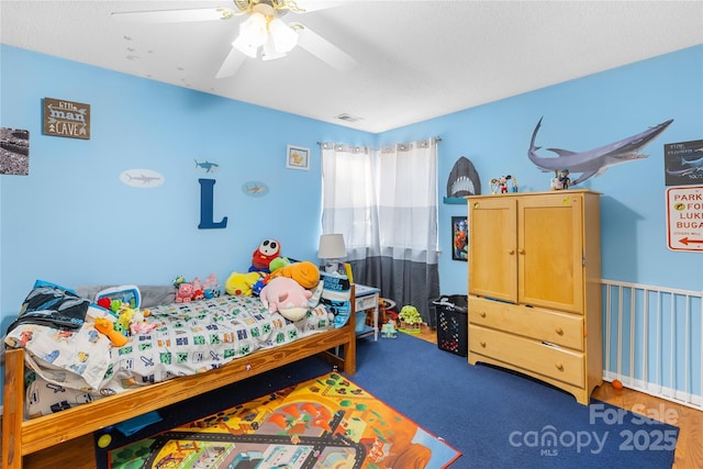 7410 Derby Meadows Ct, Charlotte, NC 28216 - bedroom with ceiling fan