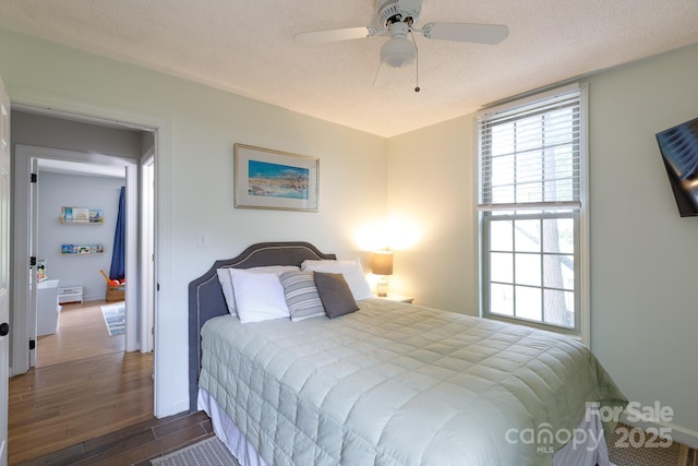 1631 Amanda Ln, Rock Hill, SC 29730 - bedroom featuring wood finished floors and ceiling fan