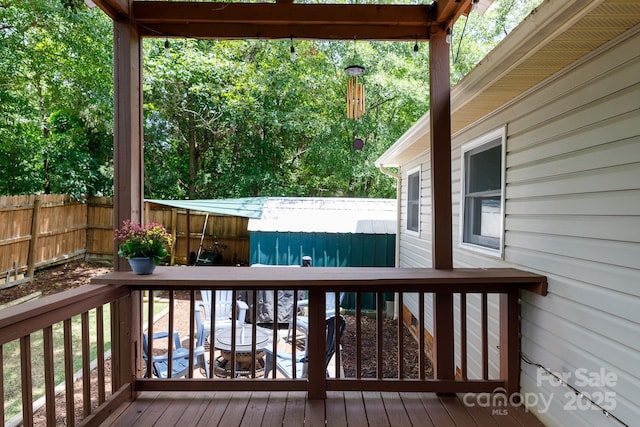 1631 Amanda Ln, Rock Hill, SC 29730 - wooden deck with a fenced backyard