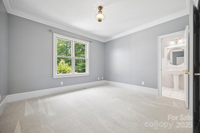 20308 Ridgebrook Ln, Locust, NC 28097 - spare room featuring crown molding and carpet