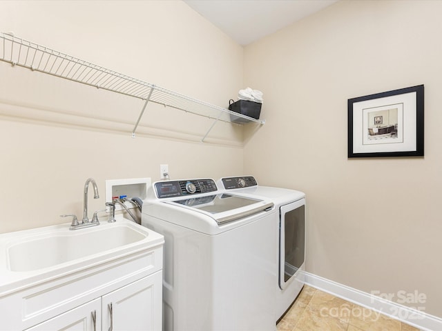 1313 Haywood Park Dr Unit 11, Waxhaw, NC 28173 - washroom featuring independent washer and dryer, cabinet space, and light tile patterned floors