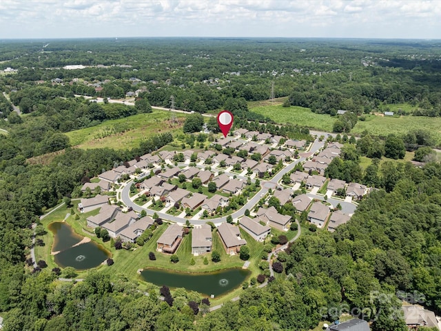 1313 Haywood Park Dr Unit 11, Waxhaw, NC 28173 - aerial view of property and surrounding area featuring a nearby body of water and nearby suburban area