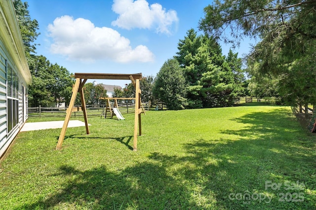 247 Aylesbury Ln, Indian Trail, NC 28079 - view of yard with a playground