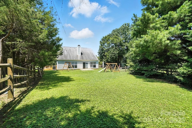 247 Aylesbury Ln, Indian Trail, NC 28079 - view of yard with a playground