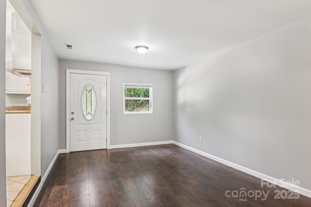 1416 Roy Dula Pl SW, Lenoir, NC 28645 - foyer with hardwood / wood-style floors and baseboards