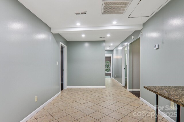1416 Roy Dula Pl SW, Lenoir, NC 28645 - hallway featuring light tile patterned floors and recessed lighting