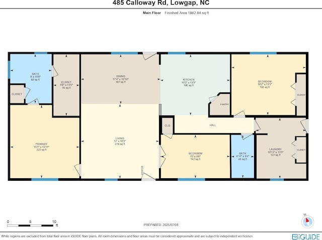 485 Calloway Rd, Lowgap, NC 27024 - view of home floor plan