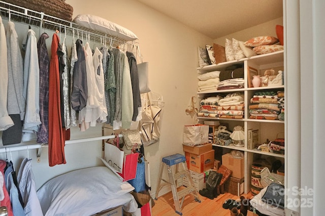 485 Calloway Rd, Lowgap, NC 27024 - spacious closet featuring wood finished floors