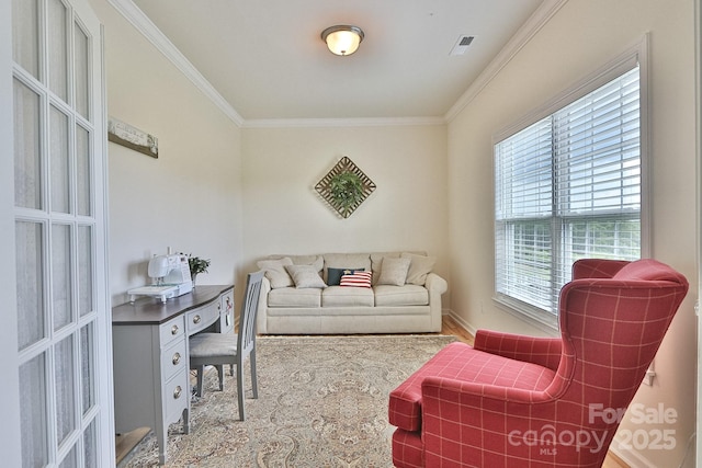 485 Calloway Rd, Lowgap, NC 27024 - living room with crown molding