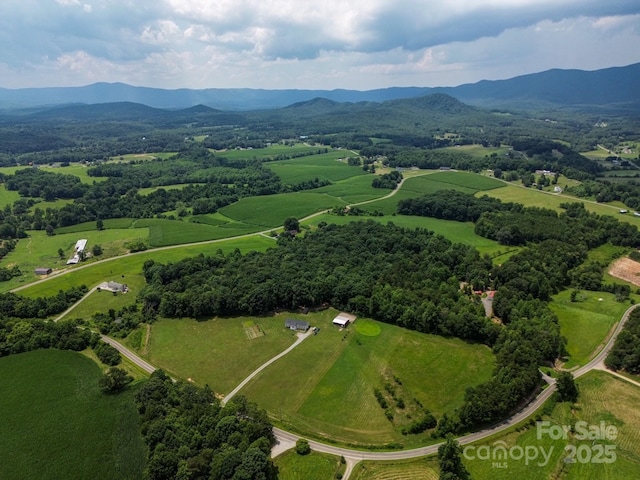 485 Calloway Rd, Lowgap, NC 27024 - view of property location with a mountain backdrop and rural landscape