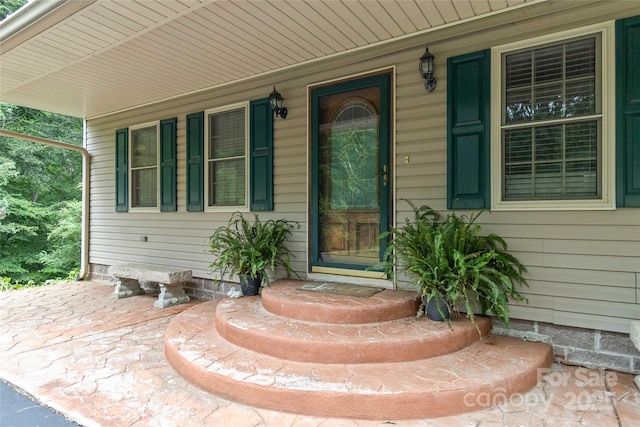 3149 Simmons St, Kannapolis, NC 28083 - view of exterior entry featuring covered porch