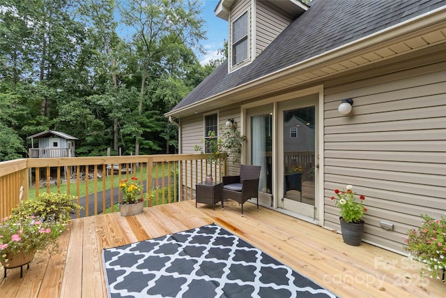 3149 Simmons St, Kannapolis, NC 28083 - view of wooden deck