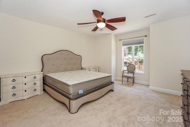 19421 Beaufain St, Cornelius, NC 28031 - bedroom featuring light colored carpet and a ceiling fan