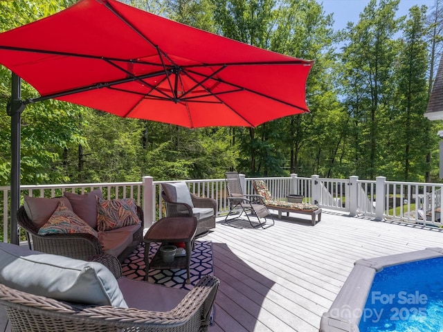 7376 NC-181 Hwy, Morganton, NC 28655 - wooden terrace with an outdoor hangout area