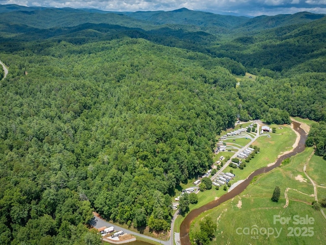 7376 NC-181 Hwy, Morganton, NC 28655 - drone / aerial view of a mountainous background