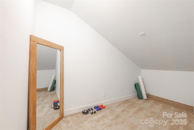 20234 Middletown Rd, Cornelius, NC 28031 - bonus room featuring vaulted ceiling and carpet flooring