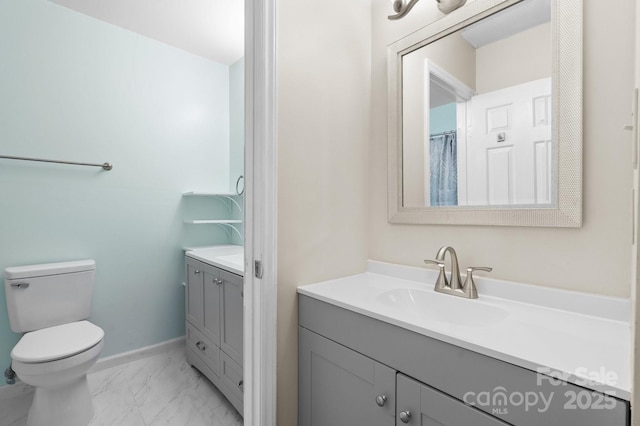 2705 N Center St Unit 76, Hickory, NC 28601 - bathroom featuring vanity and marble finish floors