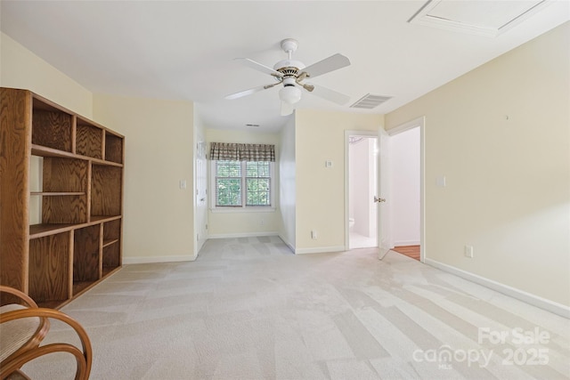 12 Woodvine Ln, Lake Wylie, SC 29710 - unfurnished living room featuring a ceiling fan and light carpet