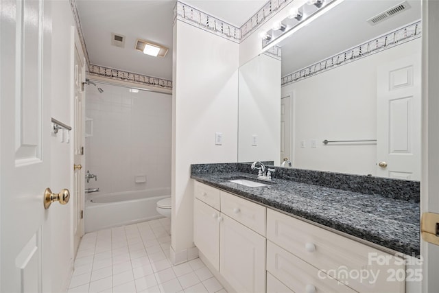 12 Woodvine Ln, Lake Wylie, SC 29710 - bathroom featuring vanity, tile patterned flooring, and bathtub / shower combination