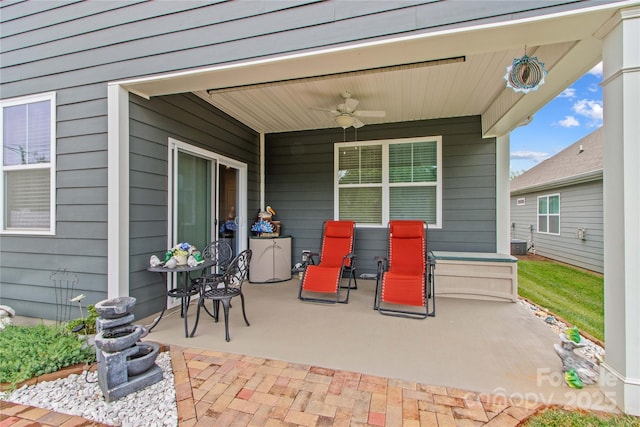 117 Cup Chase Dr, Mooresville, NC 28115 - view of patio / terrace with ceiling fan