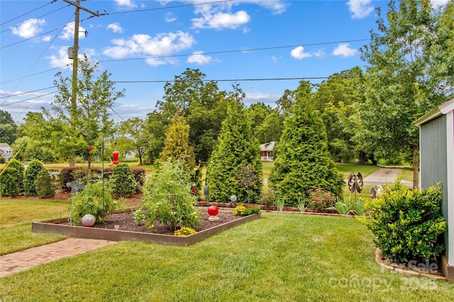 117 Cup Chase Dr, Mooresville, NC 28115 - view of grassy yard featuring a garden