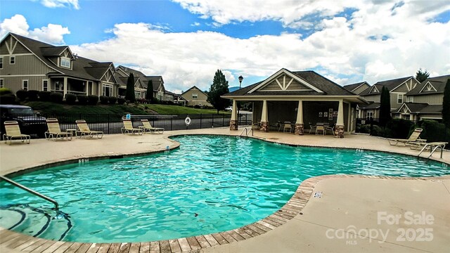 22 Florian Ln, Fletcher, NC 28732 - community pool featuring a patio area and a residential view
