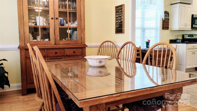 22 Florian Ln, Fletcher, NC 28732 - dining area featuring light wood-style floors and baseboards
